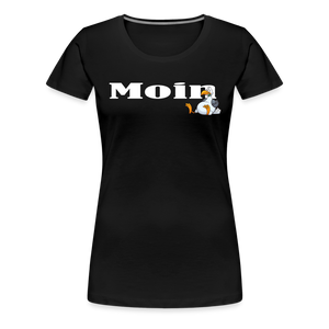 Damen Premium T-Shirt MOIN DICKE MÖWE - Schwarz