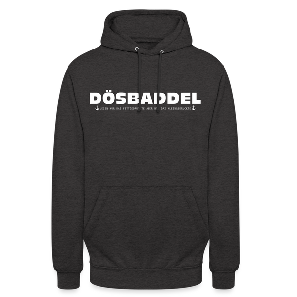 Unisex Hoodie DÖSBADDEL - Anthrazit