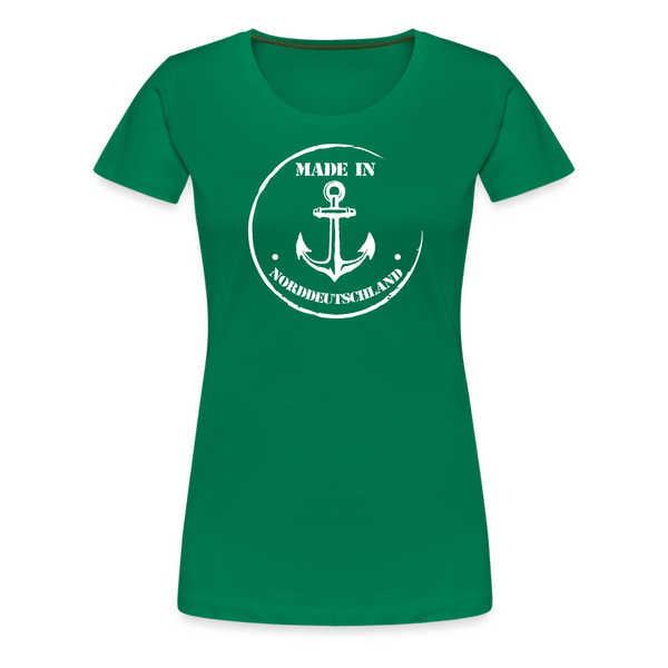 Damen Premium T-Shirt MADE IN NORDDEUTSCHLAND ANKER - Kelly Green