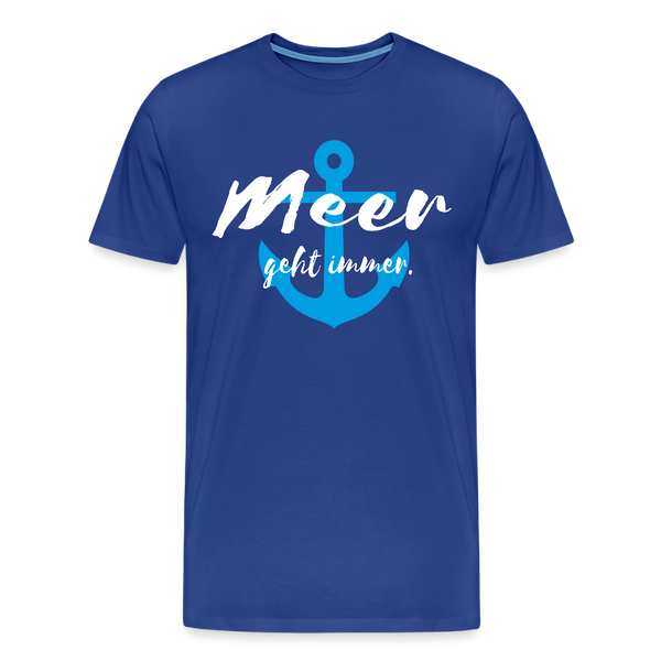Herren Premium T-Shirt MEER GEHT IMMER - Königsblau
