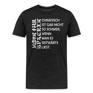 Herren Premium T-Shirt SPACKEN CHINESISCH - Anthrazit