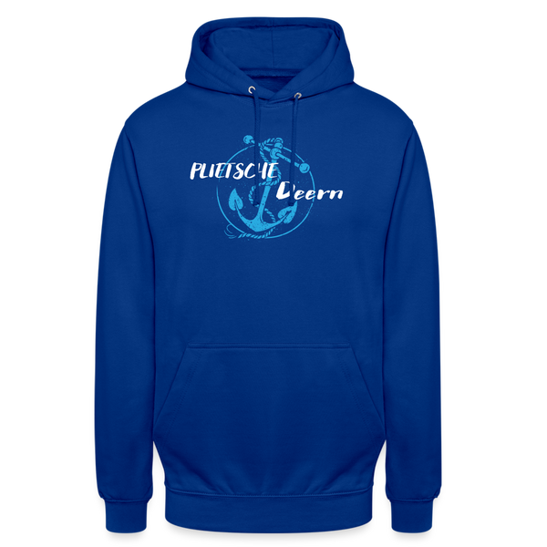 Unisex Hoodie PLIETSCHE DEERN - Royalblau