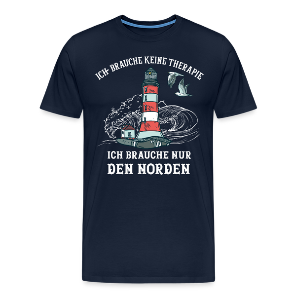 Herren Premium T-Shirt THERAPIE NORDEN - Navy