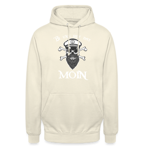 Unisex Hoodie BI UNS HET DAT MOIN TOTENKOPF - Vanille-Milchshake