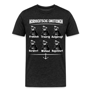 Herren  Premium T-Shirt NORDDEUTSCHE EMOTIONEN | Norddeutscher Humor - Anthrazit