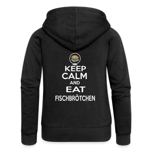Frauen Premium Kapuzenjacke - Schwarz
