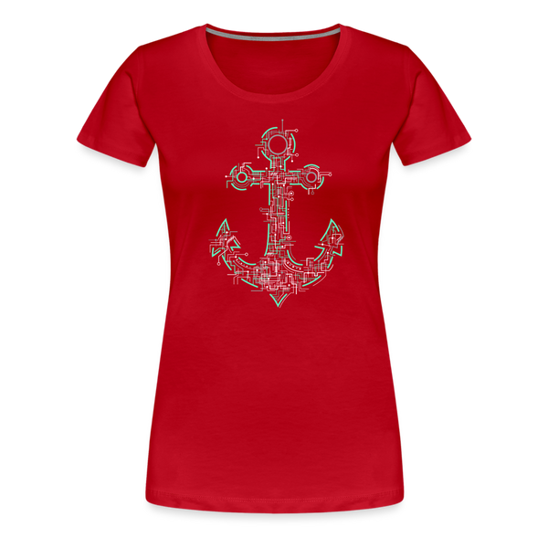 Damen Premium T-Shirt ANKER - Rot