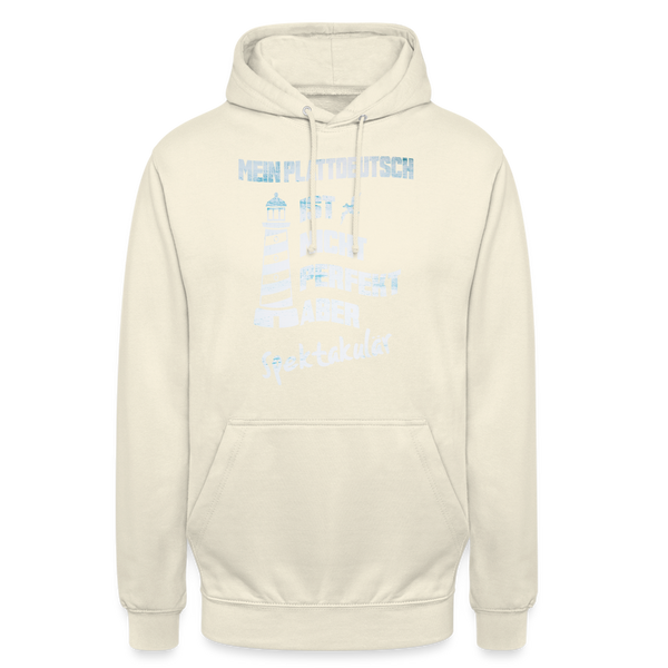 Unisex Hoodie MEIN PLATTDEUTSCH - Vanille-Milchshake