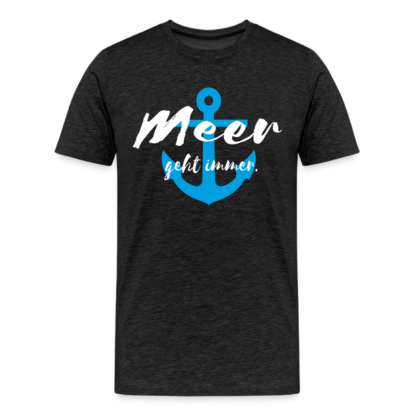 Herren Premium T-Shirt MEER GEHT IMMER - Anthrazit