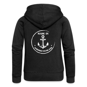 Frauen Premium Kapuzenjacke - Schwarz