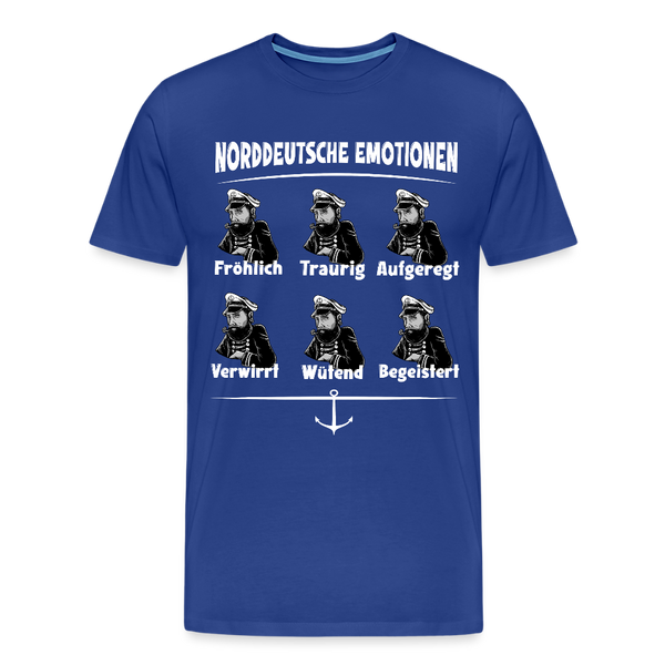 Herren  Premium T-Shirt NORDDEUTSCHE EMOTIONEN | Norddeutscher Humor - Königsblau