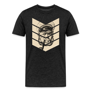 Herren  Premium T-Shirt MOIN KAPITÄN BEIGE - Anthrazit