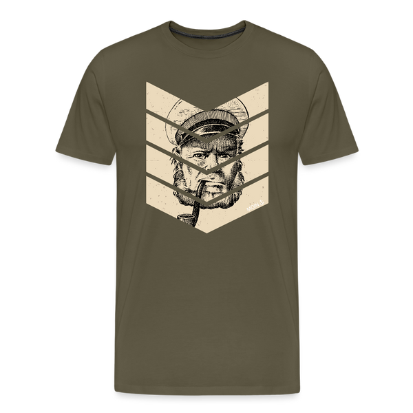 Herren  Premium T-Shirt MOIN KAPITÄN BEIGE - Khaki