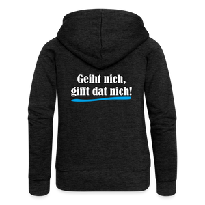 Frauen Premium Kapuzenjacke - Anthrazit