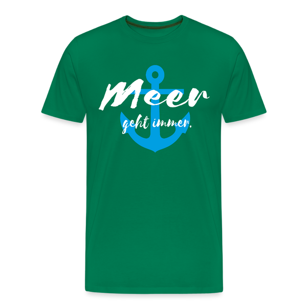 Herren Premium T-Shirt MEER GEHT IMMER - Kelly Green
