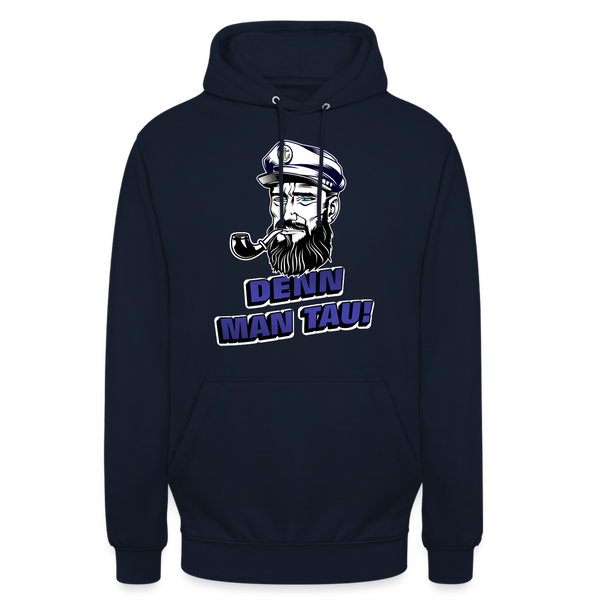 Unisex Hoodie DENN MAN TAU - Navy