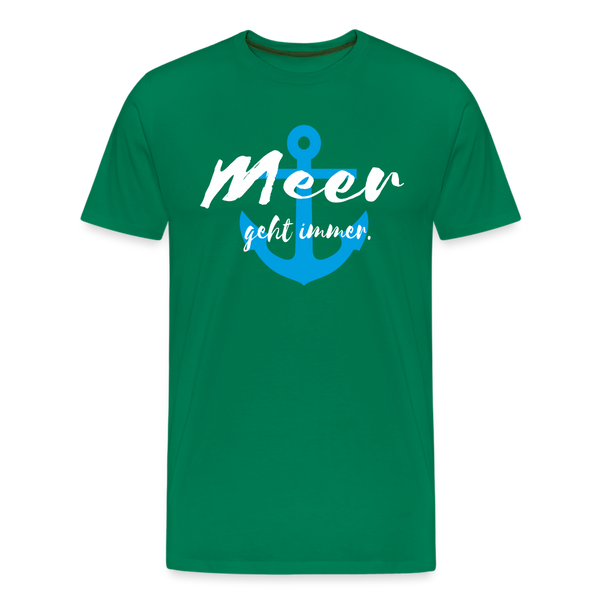 Herren Premium T-Shirt MEER GEHT IMMER - Kelly Green