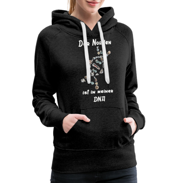 Damen Premium Hoodie DER NORDEN IST IN MEINER DNA - Anthrazit