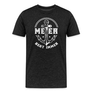 Herren Premium T-Shirt MEER GEHT IMMER ANKER - Anthrazit