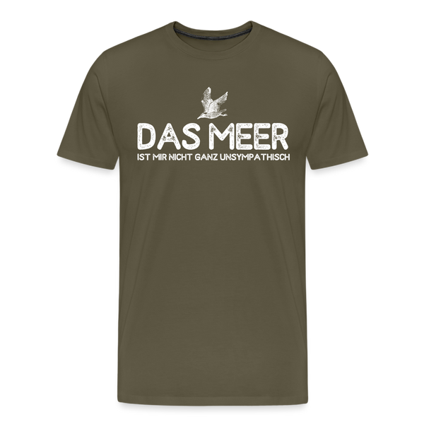 Herren Premium T-Shirt DAS MEER - Khaki