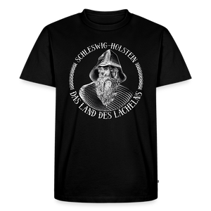 Herren Premium T-Shirt SCHLESWIG HOLSTEIN LAND DES LÄCHELNS - Schwarz