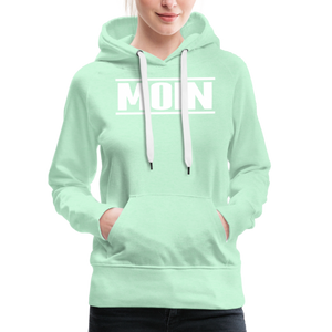 Damen Premium Hoodie EINFACH MOIN - helles Mintgrün