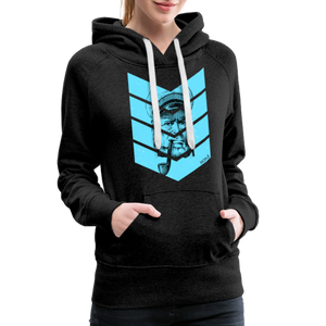 Damen Premium Hoodie MOIN ALTER KAPITÄN BLAU - Anthrazit