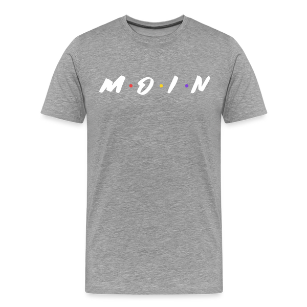 Herren Premium T-Shirt M.O.I.N - Grau meliert