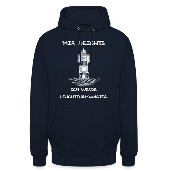 Unisex Hoodie ICH WERDE LEUCHTTURMWÄRTER - Navy