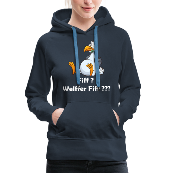 Damen Premium Hoodie FIFF? WELFFER FIFF??? - Navy