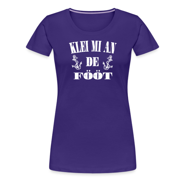 Damen Premium T-Shirt KLEI MI AN DE FÖÖT - Lila