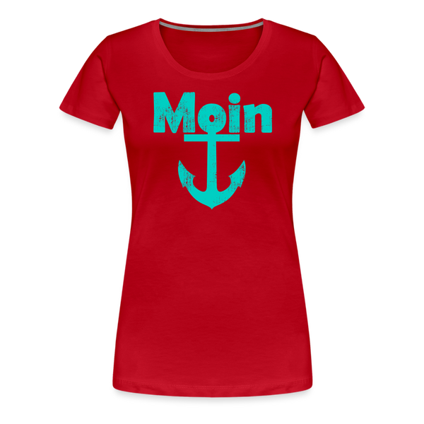 Damen Premium T-Shirt MOIN ANKER - Rot