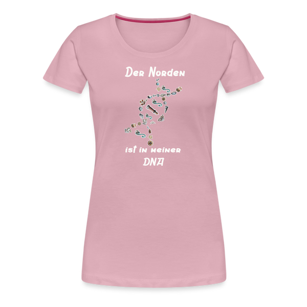 Damen Premium T-Shirt DER NORDEN IST IN MEINER DNA - Hellrosa