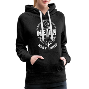 Damen Premium Hoodie MEER GEHT IMMER - Anthrazit