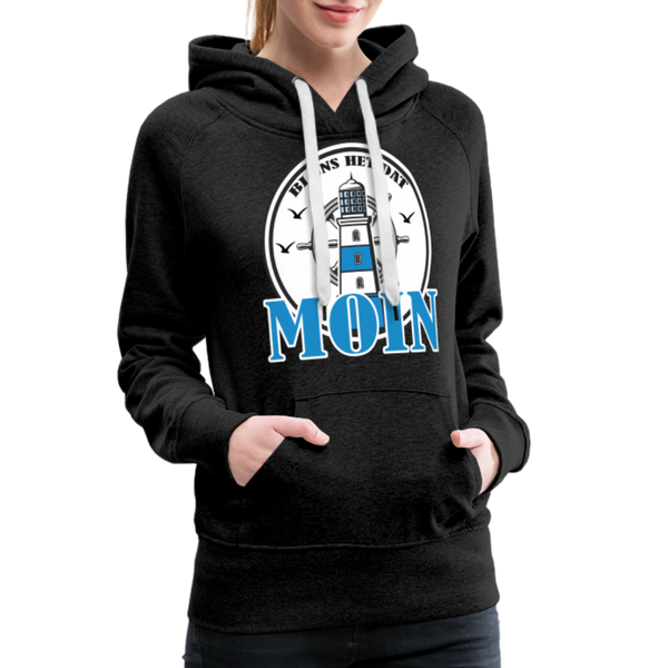 Damen Premium Hoodie BI UNS HET DAT MOIN - Anthrazit