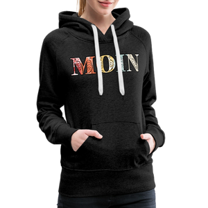 Damen Premium Hoodie MOIN VINTAGE / RETRO BUNT - Anthrazit