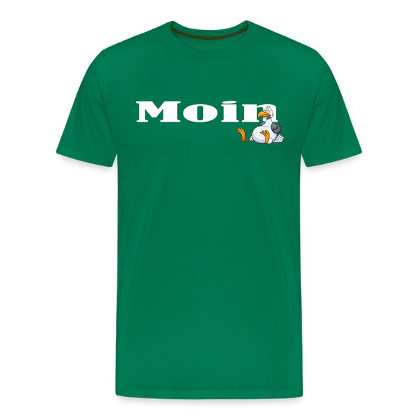 Herren Premium T-Shirt MOIN DICKE MÖWE - Kelly Green