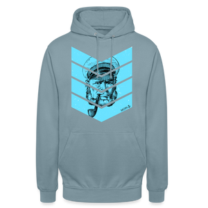 Unisex Hoodie MOIN ALTER KAPITÄN BLAU - Nebelblau