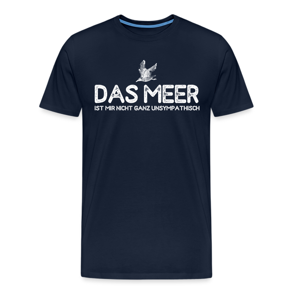 Herren Premium T-Shirt DAS MEER - Navy