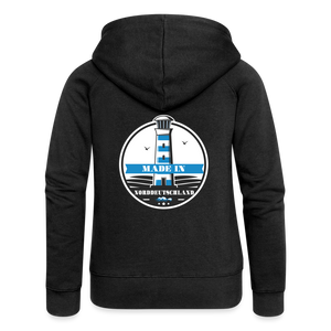 Frauen Premium Kapuzenjacke - Schwarz