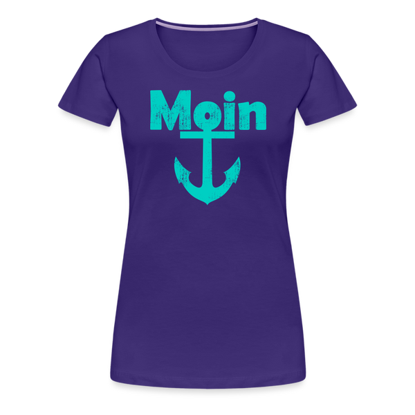 Damen Premium T-Shirt MOIN ANKER - Lila