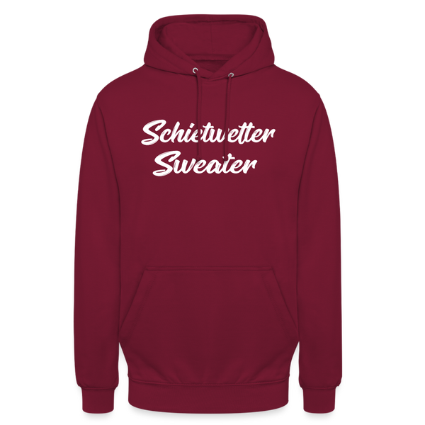 Unisex Hoodie SCHIETWETTER SWEATER - Bordeaux