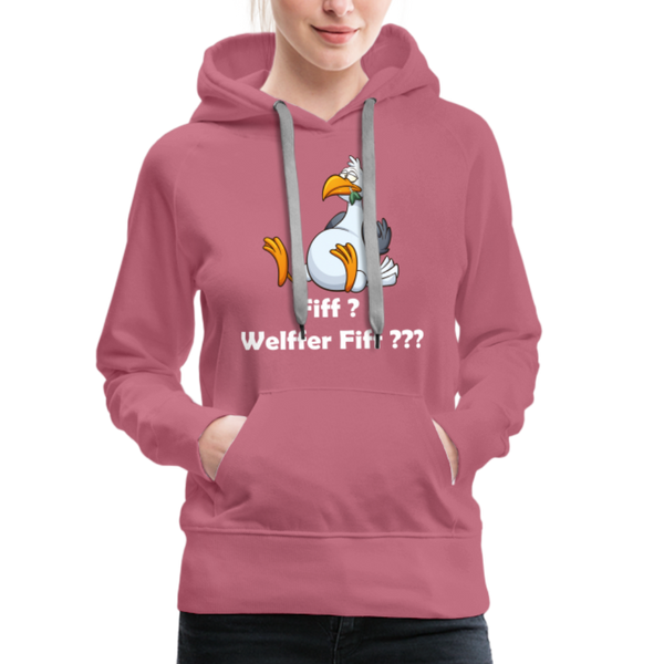 Damen Premium Hoodie FIFF? WELFFER FIFF??? - Malve