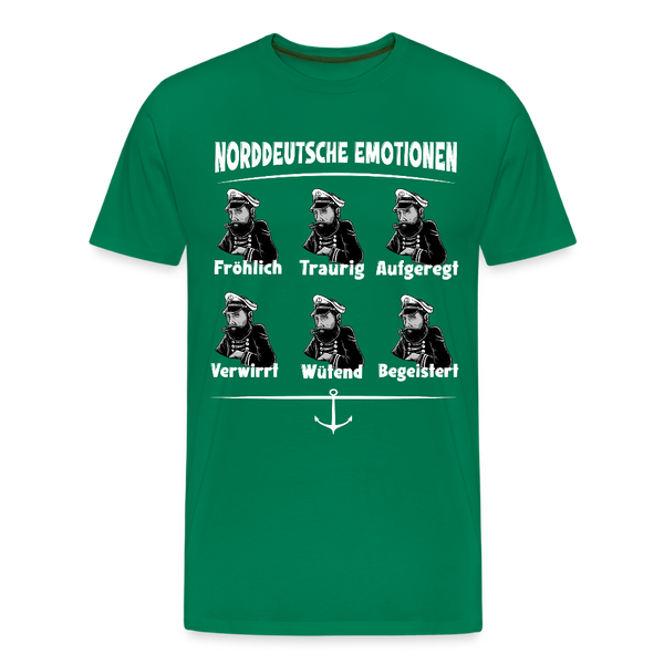 Herren  Premium T-Shirt NORDDEUTSCHE EMOTIONEN | Norddeutscher Humor - Kelly Green