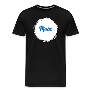 Herren Premium T-Shirt MOIN NAUTISCH - Schwarz