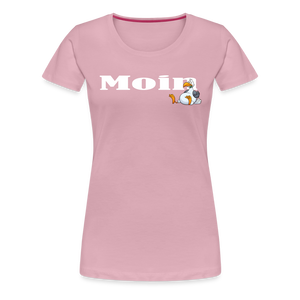 Damen Premium T-Shirt MOIN DICKE MÖWE - Hellrosa