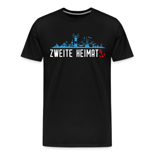 Herren  Premium T-Shirt ZWEITE HEIMAT - Schwarz