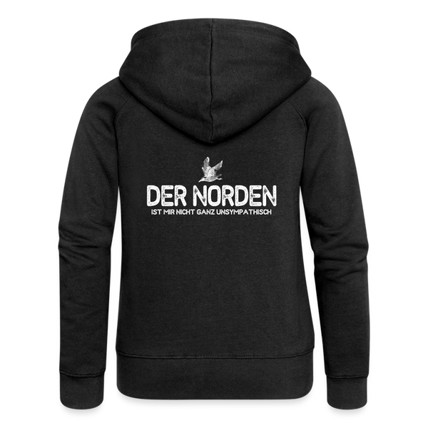 Frauen Premium Kapuzenjacke DER NORDEN - Schwarz