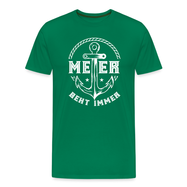 Herren Premium T-Shirt MEER GEHT IMMER ANKER - Kelly Green