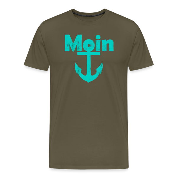 Herren  Premium T-Shirt MOIN ANKER - Khaki